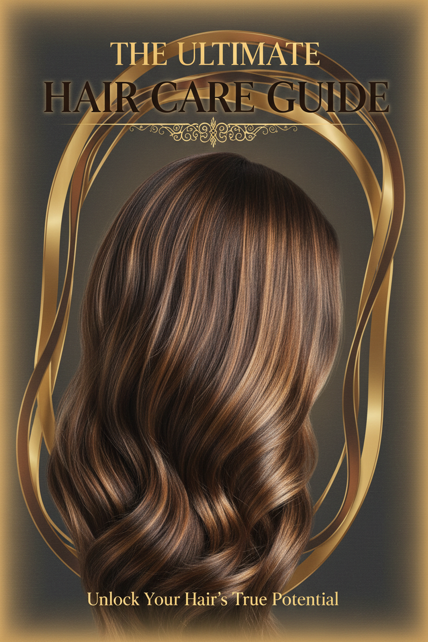 Ebook cover for The Ultimate Hair Care Guide
